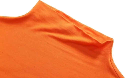 Vista 3 de MSBASIC - Camiseta de cuello de tortuga, de manga larga, ajustado, tela de modal elástico, para mujer
