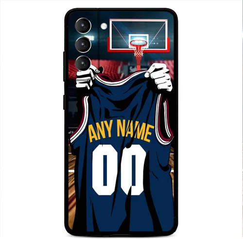 Vista 14 de Nombre y número personalizados – Atlanta Basketball Jersey – Funda de silicona líquida para Samsung Galaxy S26 S25 S24 S23 S22 S21 Plus S20 + Ultre