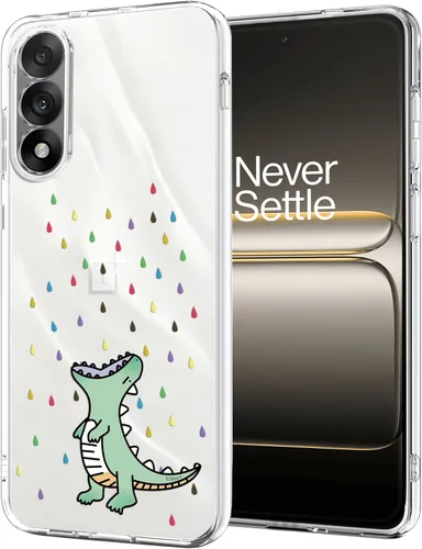 Vista 19 de Unov Funda para OnePlus Nord 4 5G, ramo de flores Patrón en relieve transparente, antideslizante, protector delgado a prueba de golpes, TPU