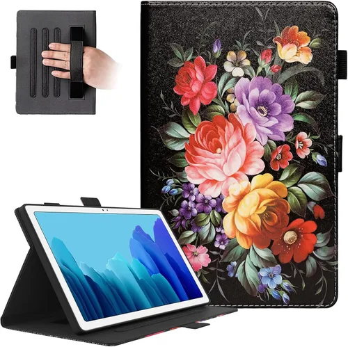 Vista 11 de Dteck Funda protectora de piel sintética con ranuras para tarjetas y función de soporte ajustable, para Samsung Galaxy Tab A7 de 10.4 pulgadas