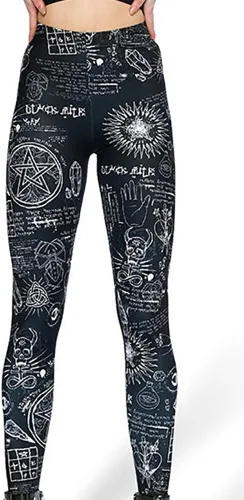 Vista 2 de Sister Amy calzas al tobillo, elásticas, estampadas, cintura alta, de colores, para mujer