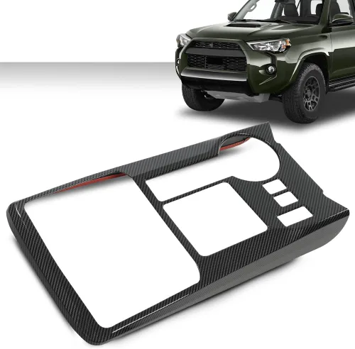 Vista 7 de GRAND ORANGE Cubierta decorativa para panel de palanca de cambios de consola central compatible con Toyota 4Runner 2010-2022