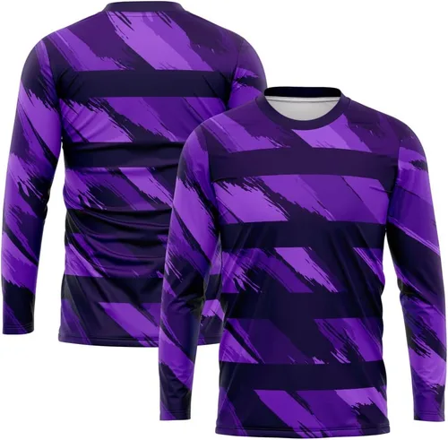 Vista 2 de Camiseta personalizada de manga larga de baloncesto, fútbol, fútbol americano, para adultos y niños