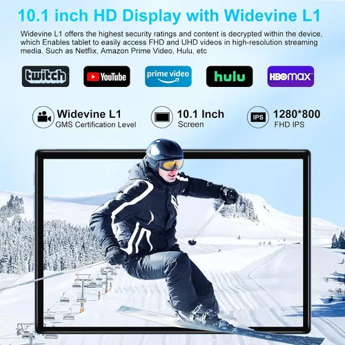 Vista 3 de Tablet Android 15 2025, tabletas Octa-Core de 10 Pulgadas 22 GB+128 GB+1 TB expandible, tableta electrónica 2 en 1 con teclado y ratón, batería