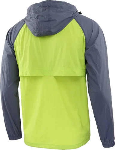 Vista 2 de KNQR Chaquetas rompevientos Anorak ligeras impermeables con cremallera para hombre
