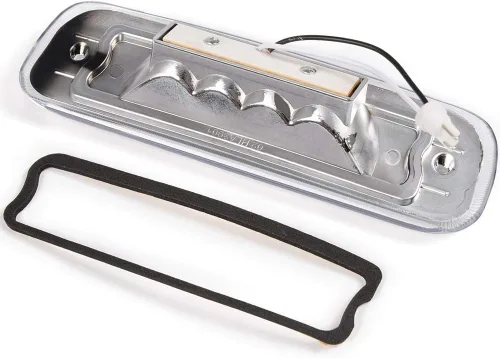 Vista 2 de CHEDA Tercera luz de freno 3D, compatible con Jeep Cherokee 1997-2001, lente cromada, carcasa LED, lámpara de carga trasera, barra trasera
