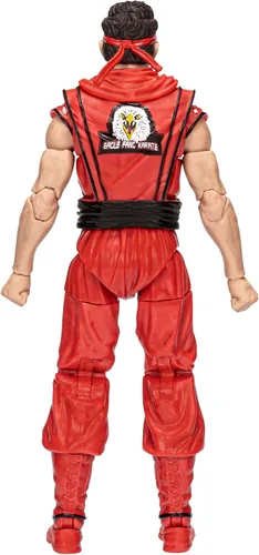 Vista 4 de Hasbro Power Rangers x Cobra Kai Lightning Collection Morphed Miguel Díaz Red Eagle Ranger Figura de 6 pulgadas