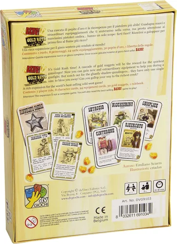 Vista 2 de dV Giochi Bang! The Gold Rush Juego de Cartas (9103DVG)