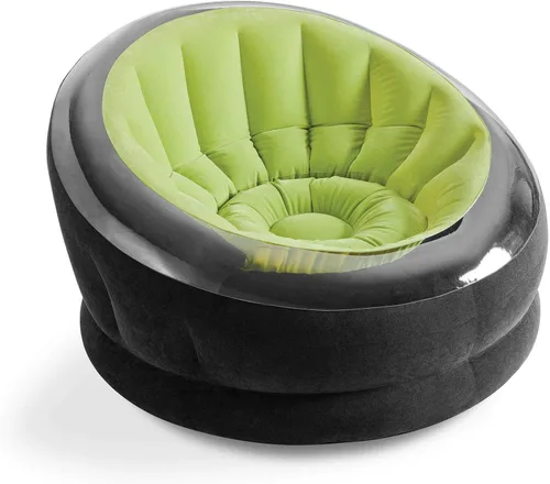 Vista 5 de Silla inflable Intex Empire, de 44" x 43" x 27," verde