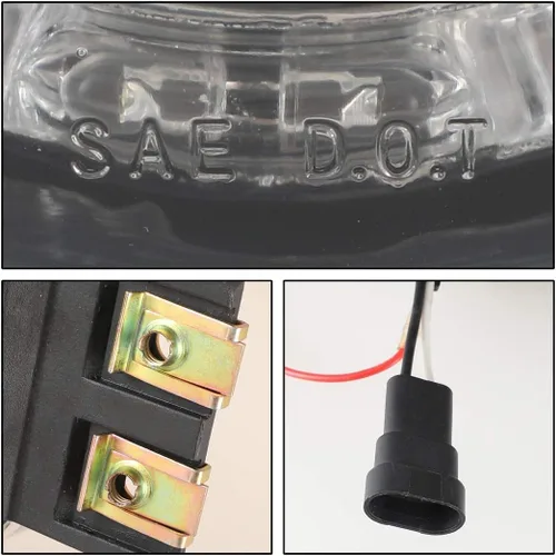 Vista 5 de Winjet WJ30-0065-09 luces proyectoras para la neblina con halo de LED para Dodge, Durango y Ram
