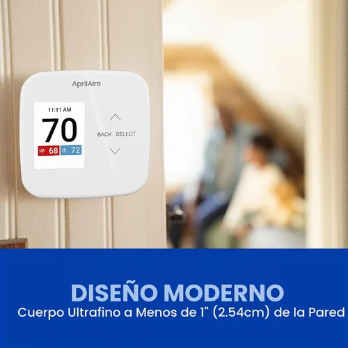 Vista 13 de AprilAire S86WMUPR Termostato programable Wi-Fi, multietapa universal con control IAQ, etapas de calor/frío 2H/2C o etapas de bomba de calor 4H/2C