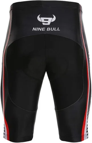 Vista 5 de Conjunto de camiseta de ciclismo para hombre, camiseta reflectante de secado rápido y pantalones cortos de ciclismo acolchados 3D, M