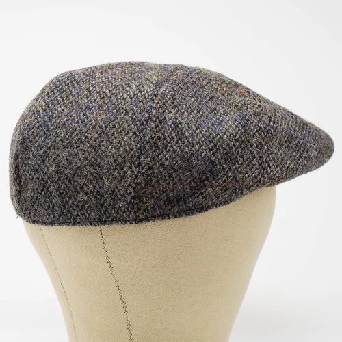 Vista 6 de Borges & Scott Dingwall - Gorra plana de 8 piezas, 100% lana tejida a mano, Harris Tweed, resistente al agua Marrón Perdiz
