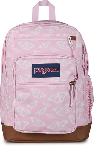 Vista 22 de JanSport Mochila genial con funda para laptop de 15 pulgadas, mochila grande para computadora con 2 compartimentos, correas ergonómicas, Negro
