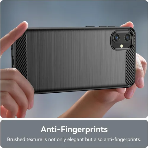 Vista 6 de Osophter Para Galaxy A05 Caso: con 2 unids Protector de pantalla Absorción de Golpes Flexible TPU Cubierta Protectora de Caucho para Samsung Galaxy