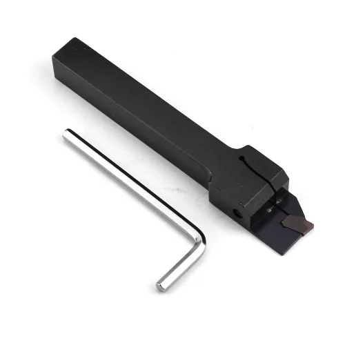 Vista 6 de Soporte de separación de ranurado de torno indexable de 1/2 "x 1/2" QA08R-20 con 1 pieza de inserción de carburo GTN-2 Herramienta de corte de torno