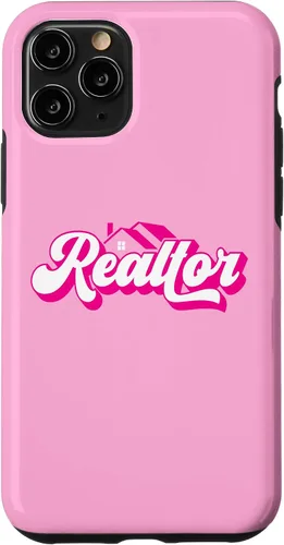 Vista 28 de iPhone 12 Pro Max Agente de Bienes Raíces Mujer Rosa Caso