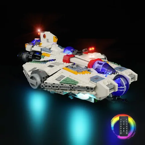 Vista 7 de Kit de luz LED para Lego Star Wars Ghost & Phantom II 75357, kit de iluminación creativa compatible con Lego 75357 (solo luces, sin juego de Lego)