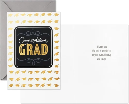 Vista 5 de Hallmark surtido de tarjetas de graduación (12 tarjetas y sobres, 4 diseños)