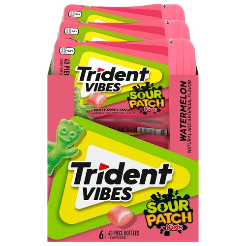 Vista 10 de Trident Vibes Spearmint Rush - Goma de mascar sin azúcar, 6 botellas de 40 piezas (240 piezas en total)