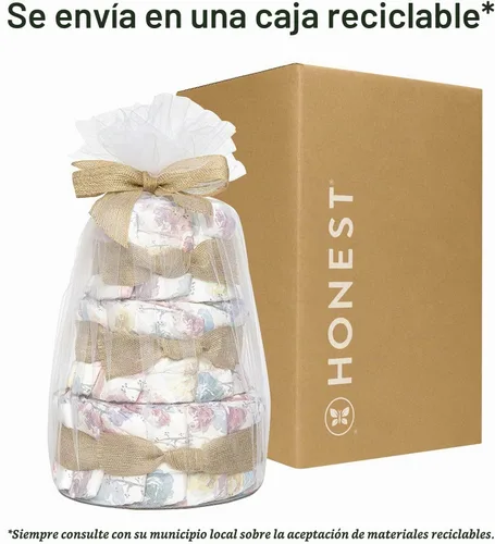 Vista 8 de The Honest Company - Pastel de pañales, a base de plantas, flor de rosa, 35