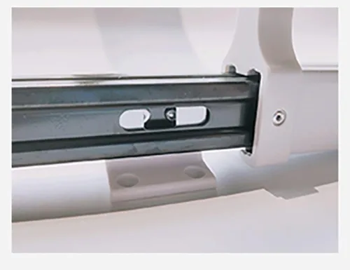 Vista 7 de Organizador de ropa extraíble para pantalones, 15.748 in/15.7 pulgadas, barra extraíble para armario, barandilla de ropa, montaje superior, armario
