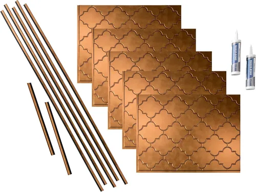 Vista 15 de FASÄDE Mónaco - Kit decorativo de vinilo para salpicaduras de 15 pies cuadrados en cachemira