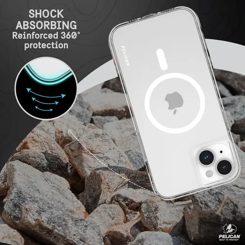 Vista 10 de Pelican Ranger Series - Funda para iPhone 15 Plus de 6.7 pulgadas [compatible con MagSafe] [antiamarillento] Funda magnética para teléfono