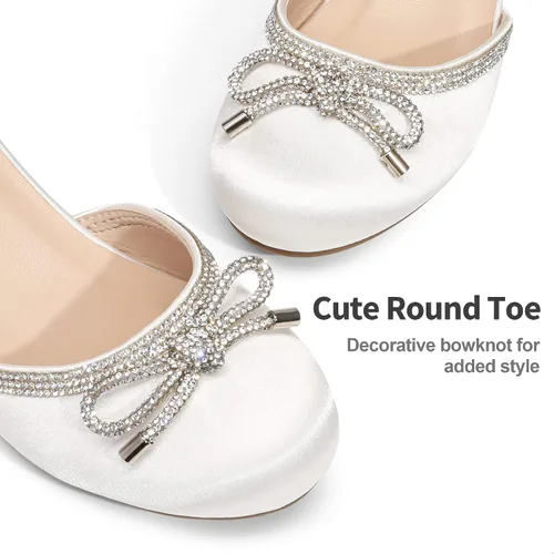 Vista 4 de DREAM PAIRS - Zapatos de vestir para niñas, con punta cerrada, tacones bajos, correa al tobillo, para bebé, niña pequeña, niña grande, fiesta, boda