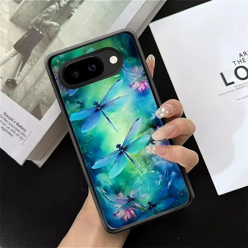 Vista 169 de Compatible con Google Pixel 4A 5G Mobile Case Creative Acrylic Panel trasero Silicona Protección Grip especialmente diseñado para Google Pixel 4A 5G