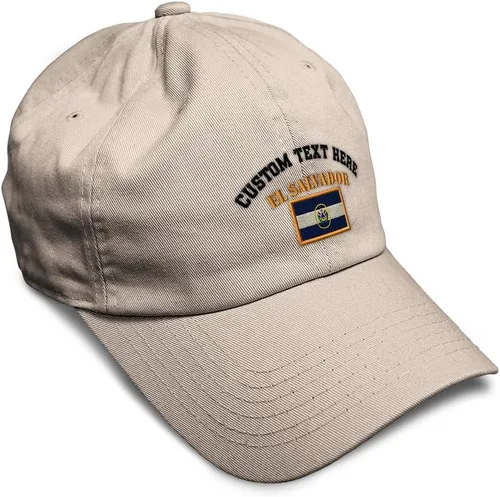 Vista 35 de Speedy Pros Sombrero de béisbol suave bordado papá sombrero El Salvador bandera bordado hombres y señoras gorra de béisbol algodón