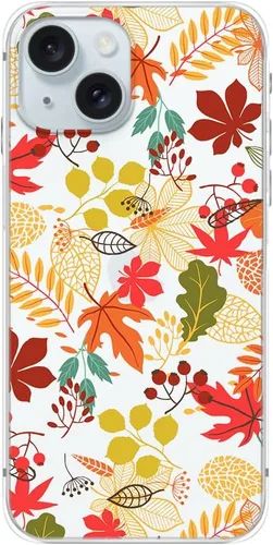 Vista 13 de Blingy's Funda para iPhone 15, divertido estilo plátano, lindo patrón de frutas tropicales, diseño de dibujos animados, funda protectora