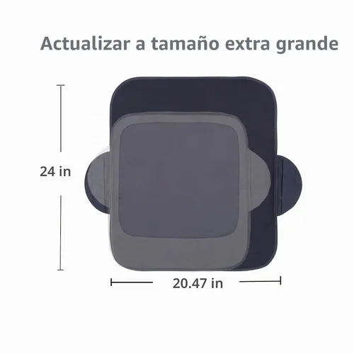 Vista 4 de Funda de asiento elevador extragrande, protector impermeable antideslizante