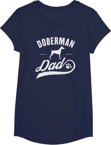 Vista 27 de Doberman Dad - Camiseta para amante del dueño del perro, Negro, S