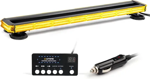 Vista 13 de Xprite Barra de luces estroboscópicas de emergencia para techo de 18 pulgadas, 150 LED, luces de advertencia intermitentes de servicio pesado