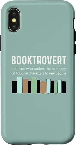 Vista 5 de Booktrovert Book Lover Book Worm Reading Nerd Bookshelf Case for iPhone 17