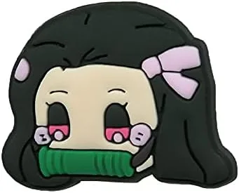 Vista 8 de 11 dijes para zapatos de anime Kimetsu no Yaiba Chibi, accesorios para zuecos de manga y zuecos de Demon Slayer Croc Charm para una variedad
