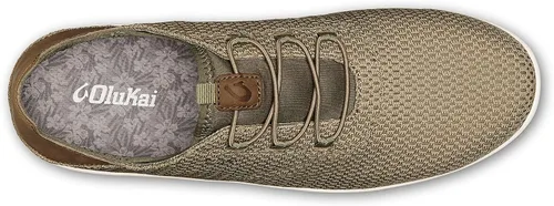 Vista 2 de OLUKAI Alapa Li - Tenis deportivos para hombre, malla transpirable y diseño que absorbe la humedad, sin cordones, ligeros y de apoyo