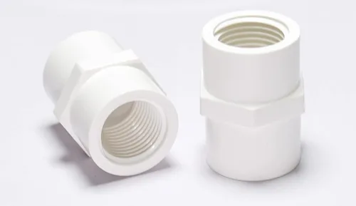 Vista 3 de Rainbow Dream Adaptador hembra de PVC de 1 pulgada (enchufe x rosca hembra) - 10 unidades, color blanco