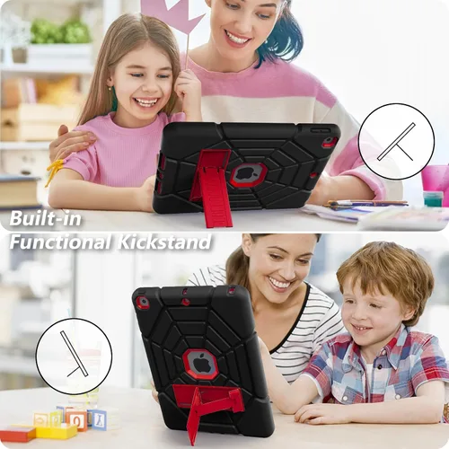 Vista 5 de Grifobes Fundas para iPad 6ª/5ª generación 2018/2017, para iPad Air 2 2014 9.7 pulgadas, resistente a prueba de golpes y resistente funda protectora