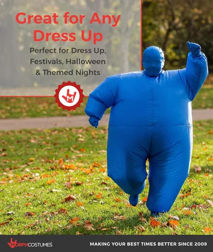 Vista 10 de Morph - Disfraz inflable azul para niños, disfraces de Halloween para niños