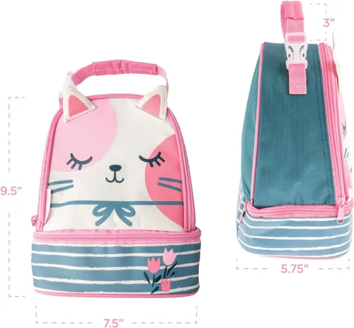 Vista 3 de Stephen Joseph Girls Lunch Pal, Gato Rosa