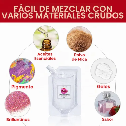 Vista 6 de Eakroo 2 unidades de base de brillo labial hidratante, material de aceite, base de maquillaje, base transparente antiadherente para brillo labial