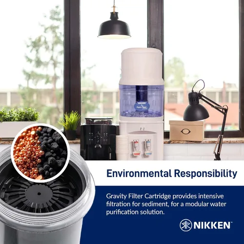 Vista 4 de Nikken Aqua Pour 1 cartucho de filtro - 1361, repuesto avanzado para sistema purificador de filtro de agua por gravedad 1360, sistema de agua PiMag