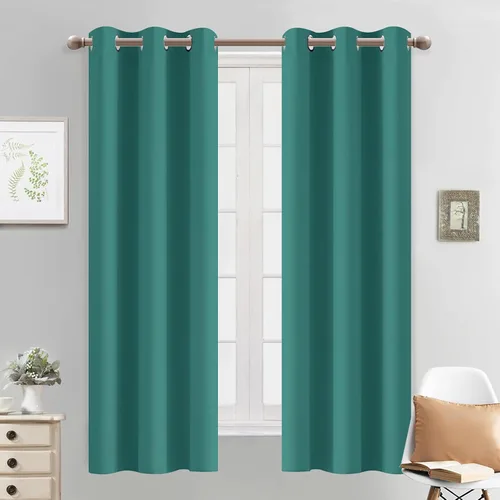 Vista 70 de Yakamok Cortinas opacas para dormitorio, aislamiento térmico, cortinas de oscurecimiento de habitación para sala de estar, juego de 2 paneles