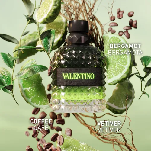 Vista 2 de Valentino Uomo Born in Roma Green Stravaganza Eau de Toilette 1.7 fl oz