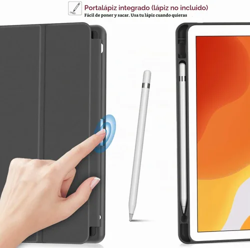 Vista 4 de Soke - Funda para iPad de 9ª generación 2021/8ª generación 2020/7ª generación 2019 con soporte para lápices - Funda de protección premium a prueba