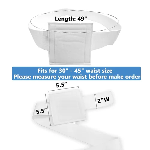 Vista 2 de EDWERD Cinturón de soporte de tubo G, cinturón de diálisis peritoneal para accesorios de tubo de alimentación Peg/G/J, suministros para pacientes