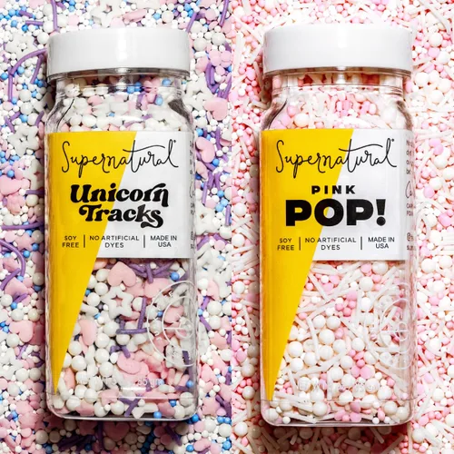 Vista 16 de Supernatural All Natural Sprinkles Juego de Navidad Sin Colorantes, Sin Colorantes Artificiales, Sin Soja, Sin Gluten, Vegano y Espolvoreados