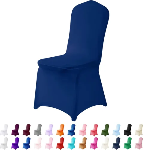 Vista 25 de Funda de elastano para silla, 12 unidades, fundas para silla, fundas para sillas de sala de estar, funda extraíble lavable y elástica para silla
